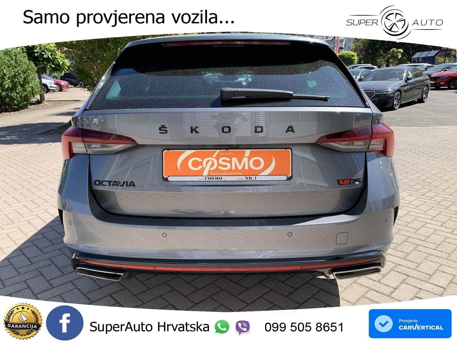 Škoda Octavia Combi RS 2.0 TDI (200 KS) 4x4 DSG LED+GR SJED+ACC