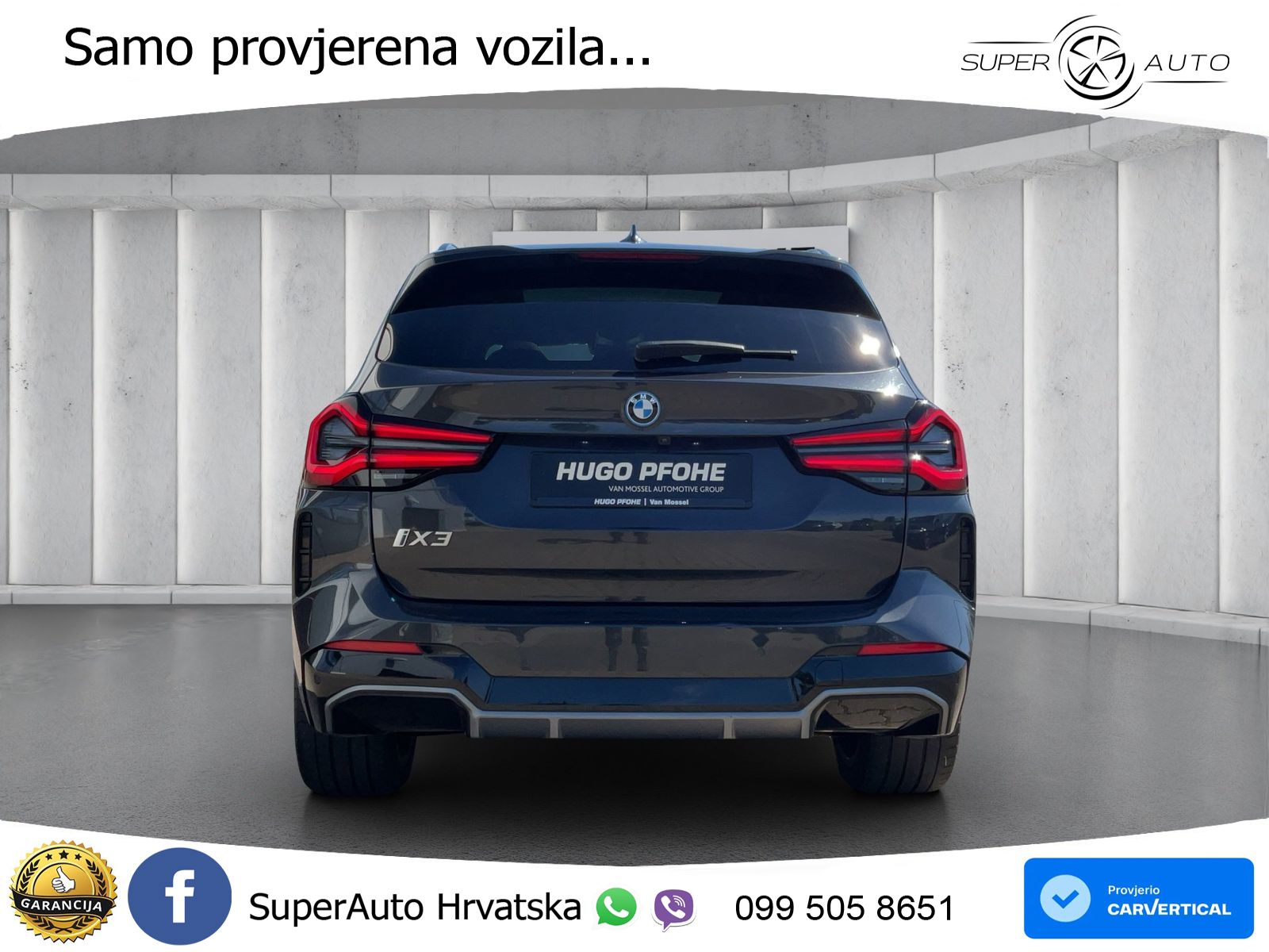 BMW iX3 80 kWh (286 KS) ACC+HEAD+GR SJED+360+PANO