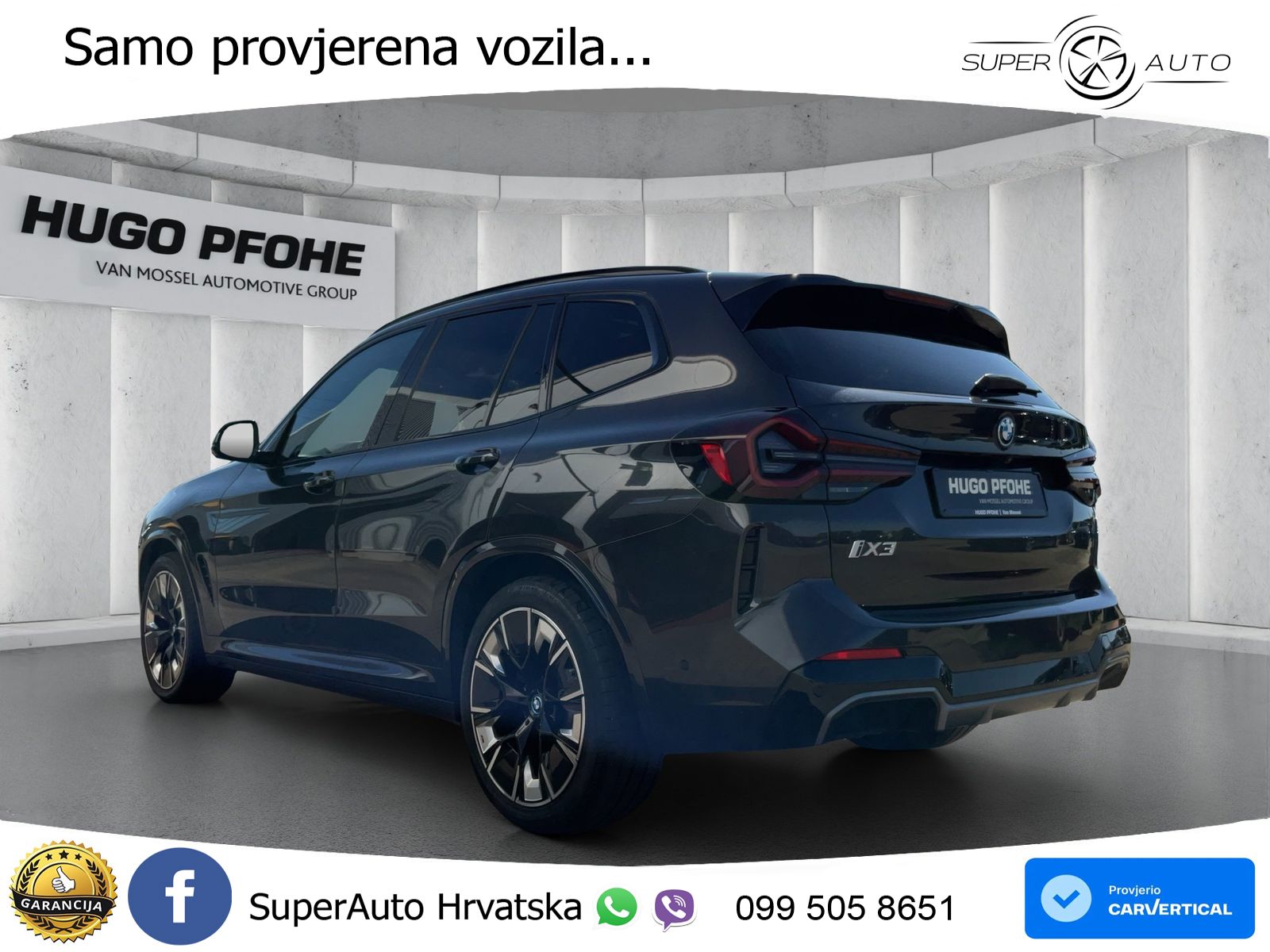 BMW iX3 80 kWh (286 KS) ACC+HEAD+GR SJED+360+PANO