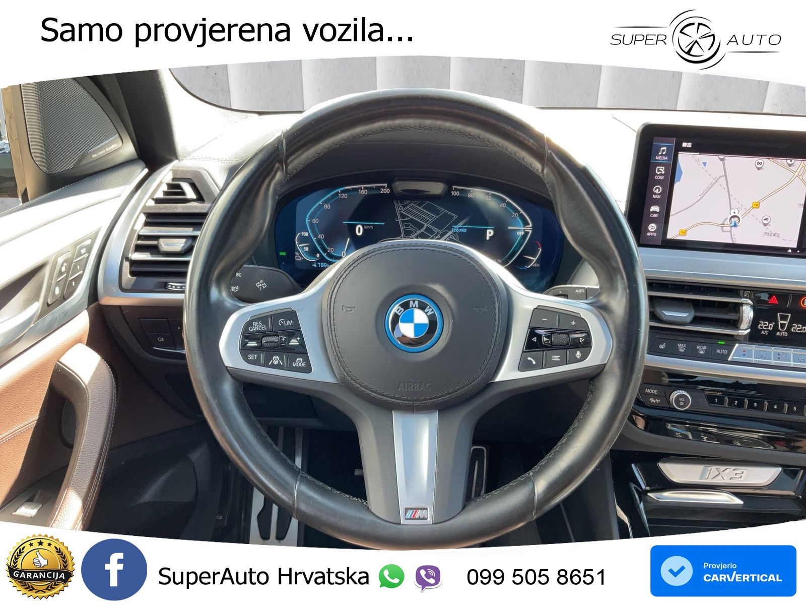 BMW iX3 80 kWh (286 KS) ACC+HEAD+GR SJED+360+PANO