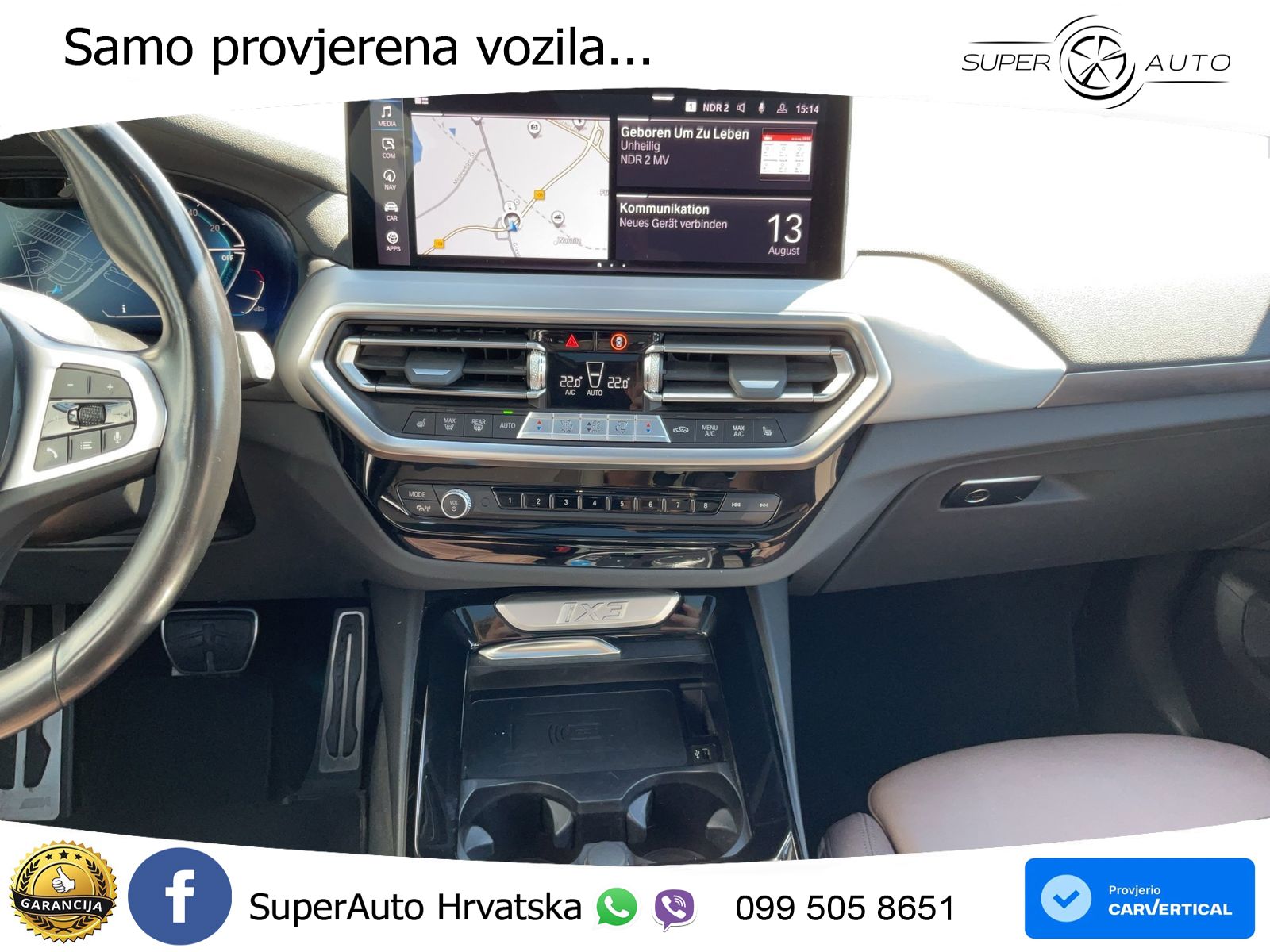 BMW iX3 80 kWh (286 KS) ACC+HEAD+GR SJED+360+PANO