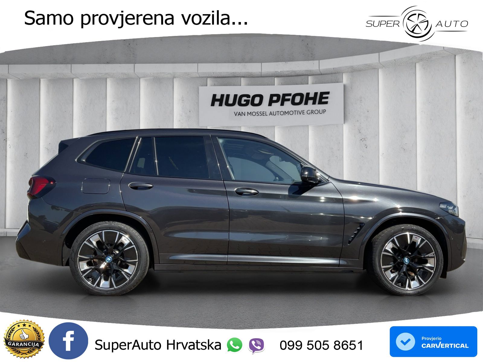 BMW iX3 80 kWh (286 KS) ACC+HEAD+GR SJED+360+PANO