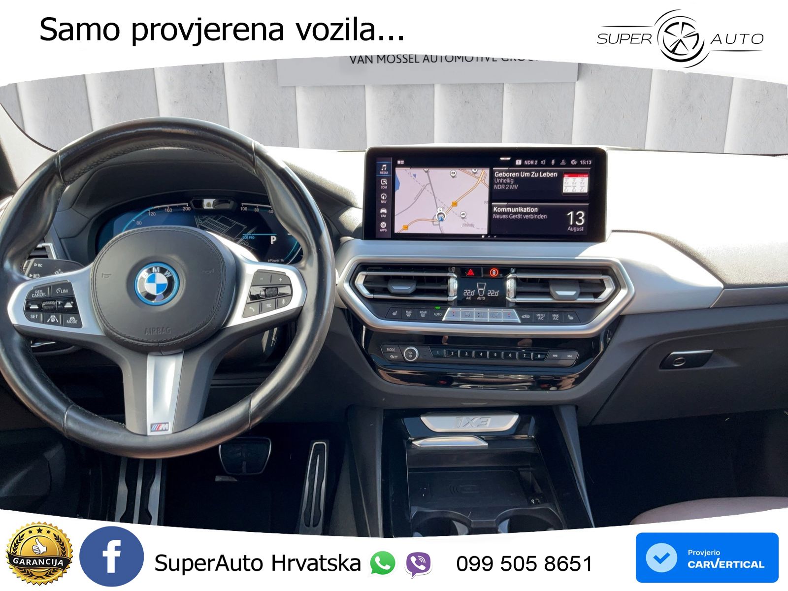 BMW iX3 80 kWh (286 KS) ACC+HEAD+GR SJED+360+PANO