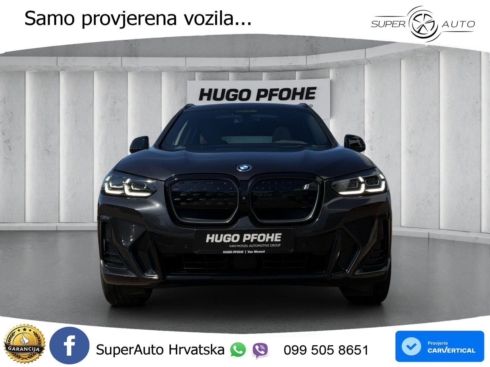 BMW iX3 80 kWh (286 KS) ACC+HEAD+GR SJED+360+PANO