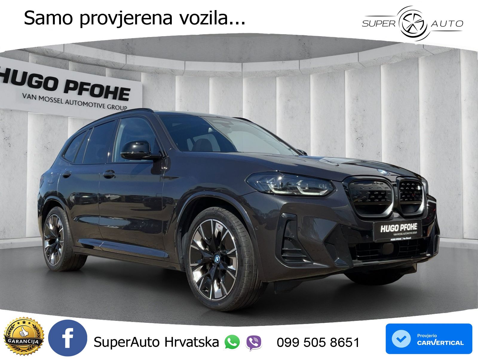 BMW iX3 80 kWh (286 KS) ACC+HEAD+GR SJED+360+PANO