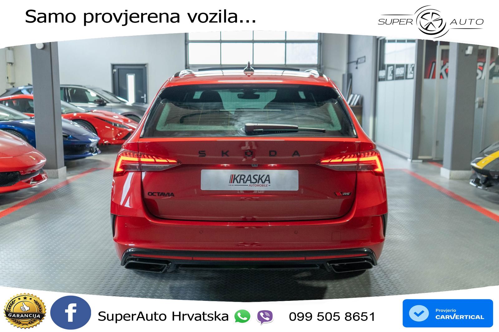 Škoda Octavia Combi RS 2.0 TSI (265 KS) DSG LED+GR SJED+ACC