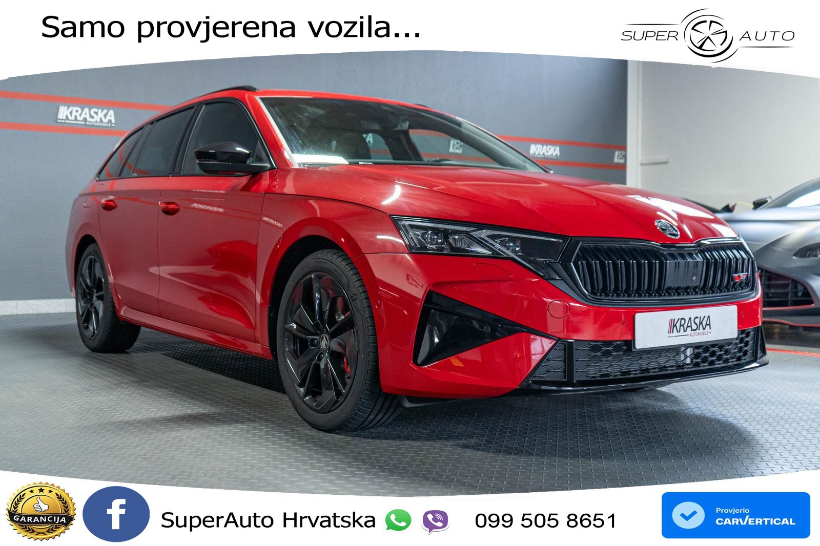 Škoda Octavia Combi RS 2.0 TSI (265 KS) DSG LED+GR SJED+ACC