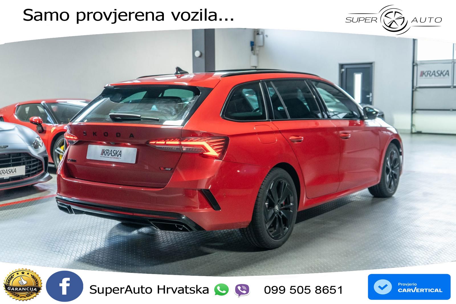 Škoda Octavia Combi RS 2.0 TSI (265 KS) DSG LED+GR SJED+ACC