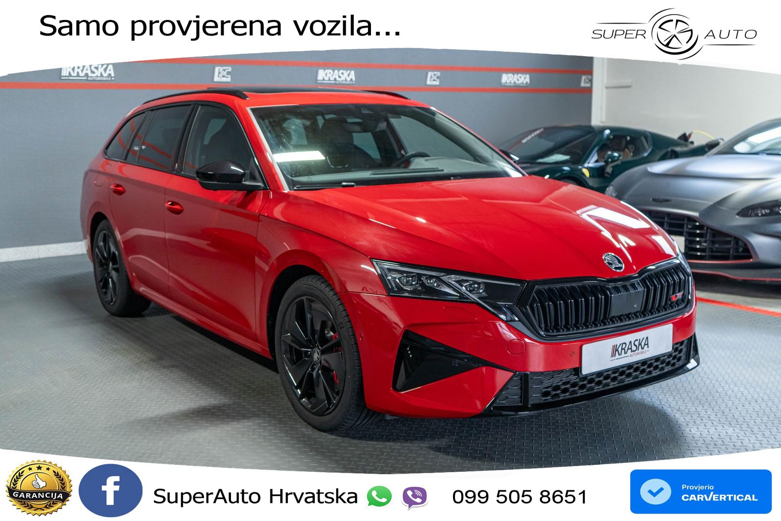 Škoda Octavia Combi RS 2.0 TSI (265 KS) DSG LED+GR SJED+ACC