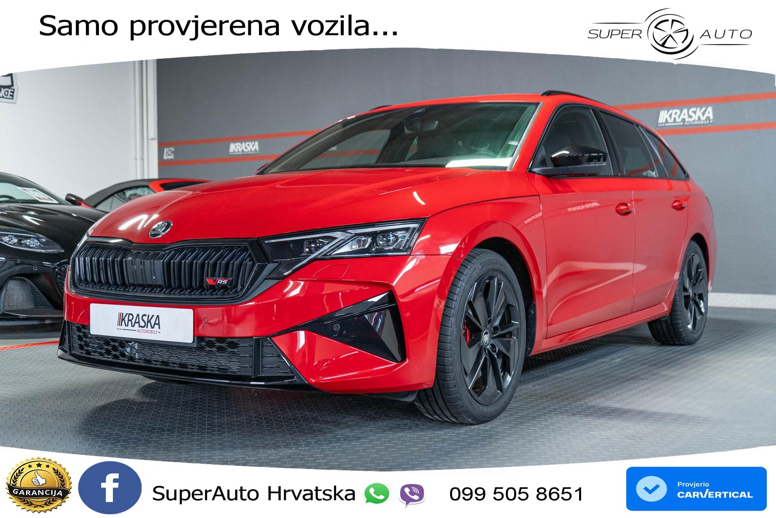 Škoda Octavia Combi RS 2.0 TSI (265 KS) DSG LED+GR SJED+ACC