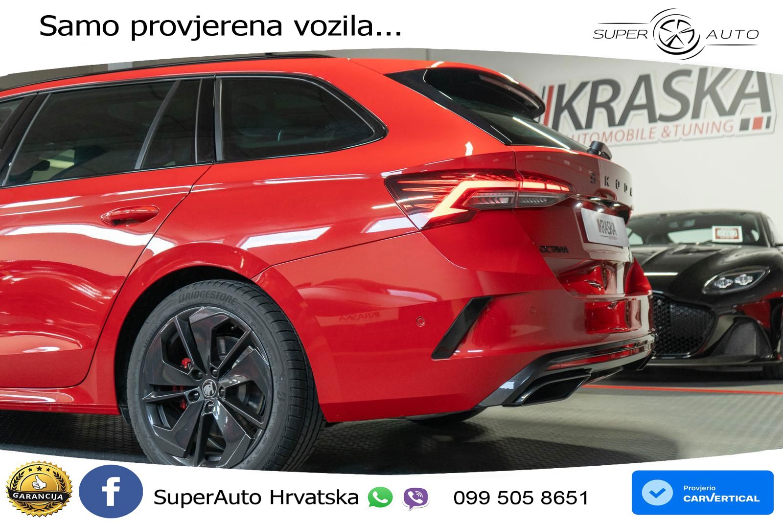 Škoda Octavia Combi RS 2.0 TSI (265 KS) DSG LED+GR SJED+ACC