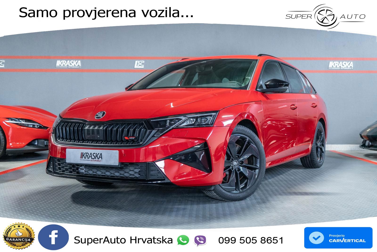 Škoda Octavia Combi RS 2.0 TSI (265 KS) DSG LED+GR SJED+ACC