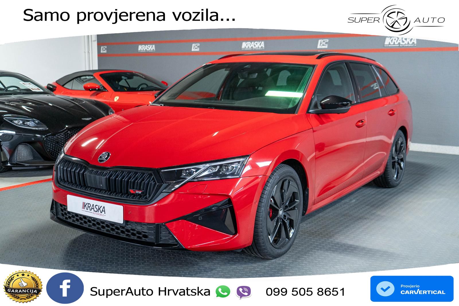 Škoda Octavia Combi RS 2.0 TSI (265 KS) DSG LED+GR SJED+ACC