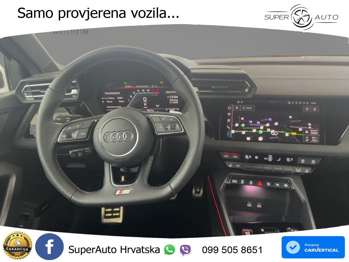 Audi S3 2.0 TFSI (333 KS) quattro S tronic MATRIX+GR SJED+KAM