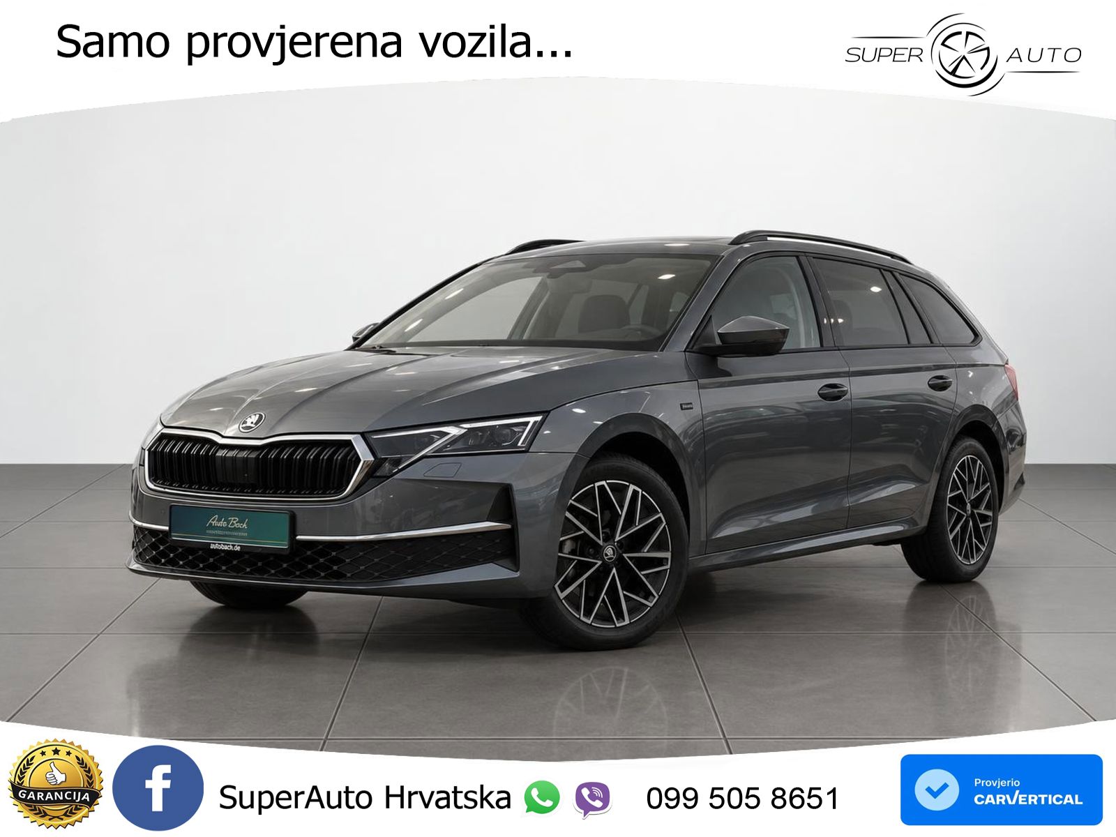 Škoda Octavia Combi 2.0 TDI (150 KS) DSG LED+GR SJED+ACC