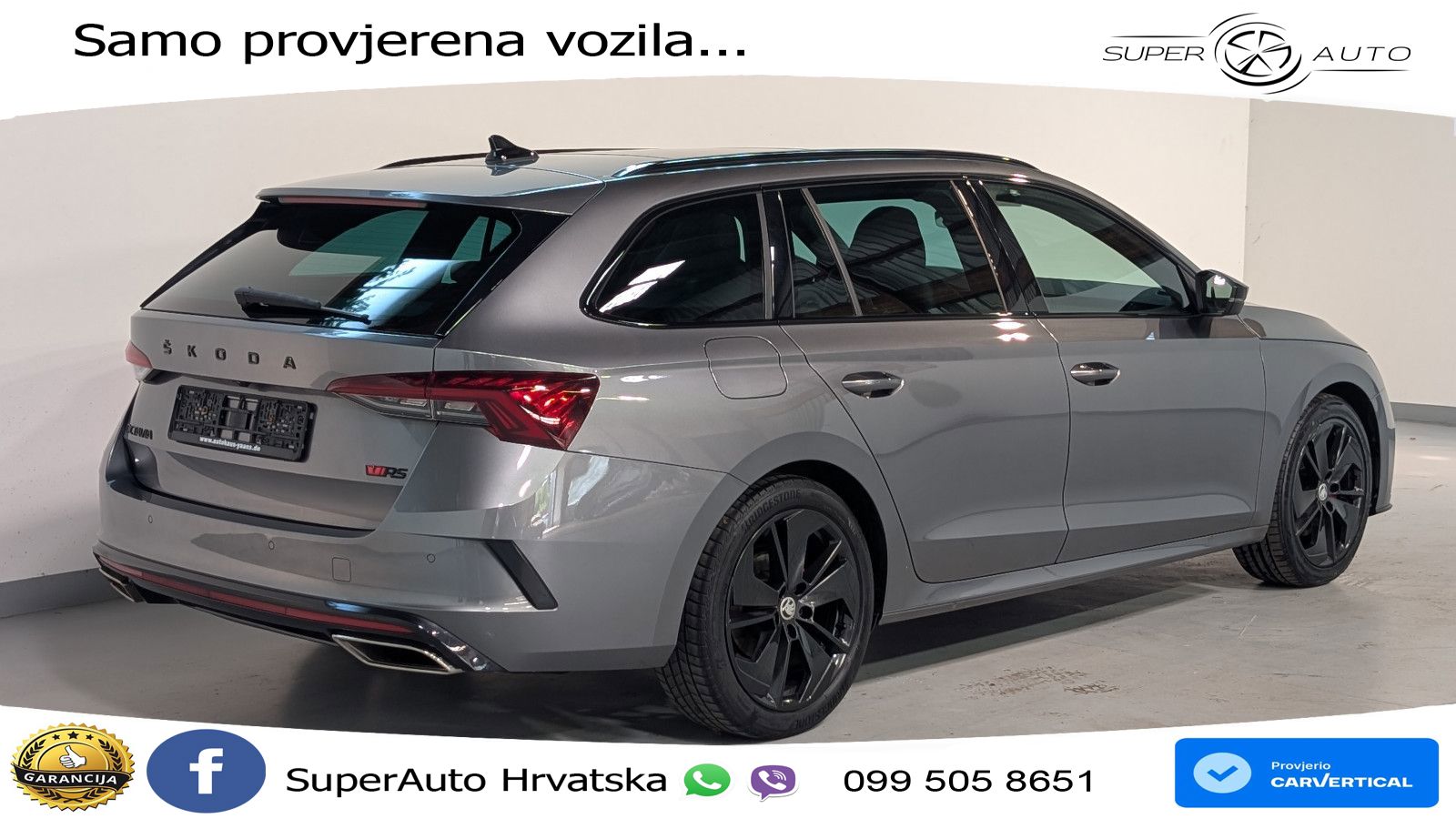 Škoda Octavia Combi RS 2.0 TDI (200 KS) DSG LED+GR SJED+ACC