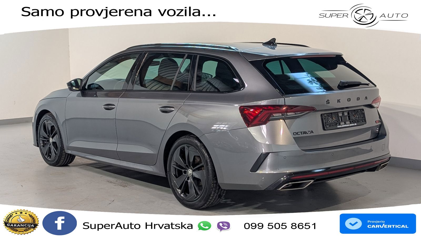Škoda Octavia Combi RS 2.0 TDI (200 KS) DSG LED+GR SJED+ACC