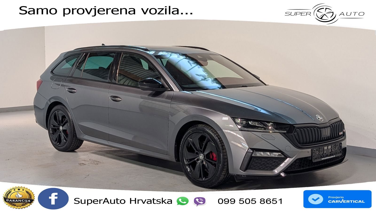 Škoda Octavia Combi RS 2.0 TDI (200 KS) DSG LED+GR SJED+ACC