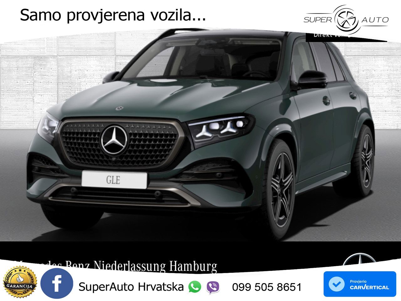 Mercedes GLE 300d (269 KS) EQ Boost 4MATIC 9G-TRONIC ACC+GR SJED+360+PANO