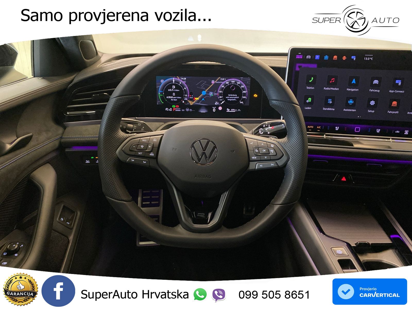 Volkswagen Passat Variant 1.5 TSI (272 KS) eHybrid DSG R-Line LED+GR SJED+ACC