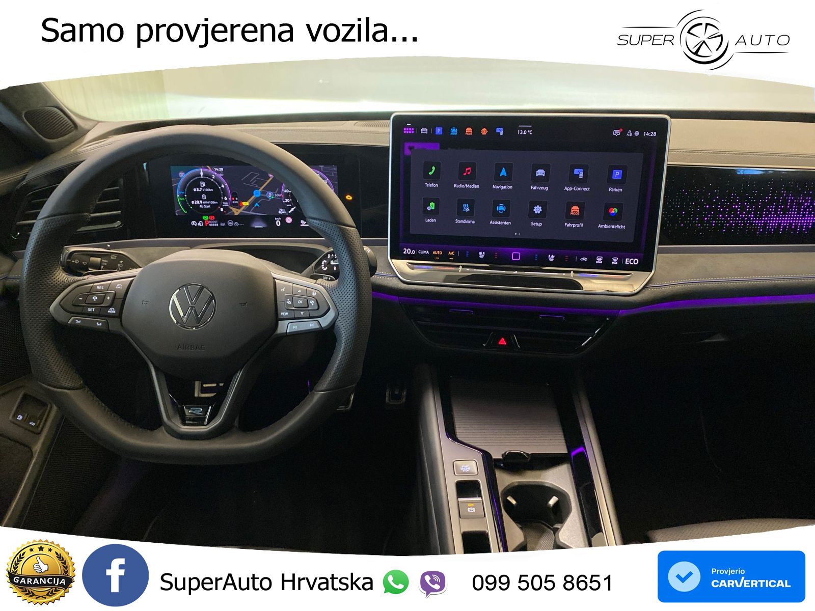 Volkswagen Passat Variant 1.5 TSI (272 KS) eHybrid DSG R-Line LED+GR SJED+ACC