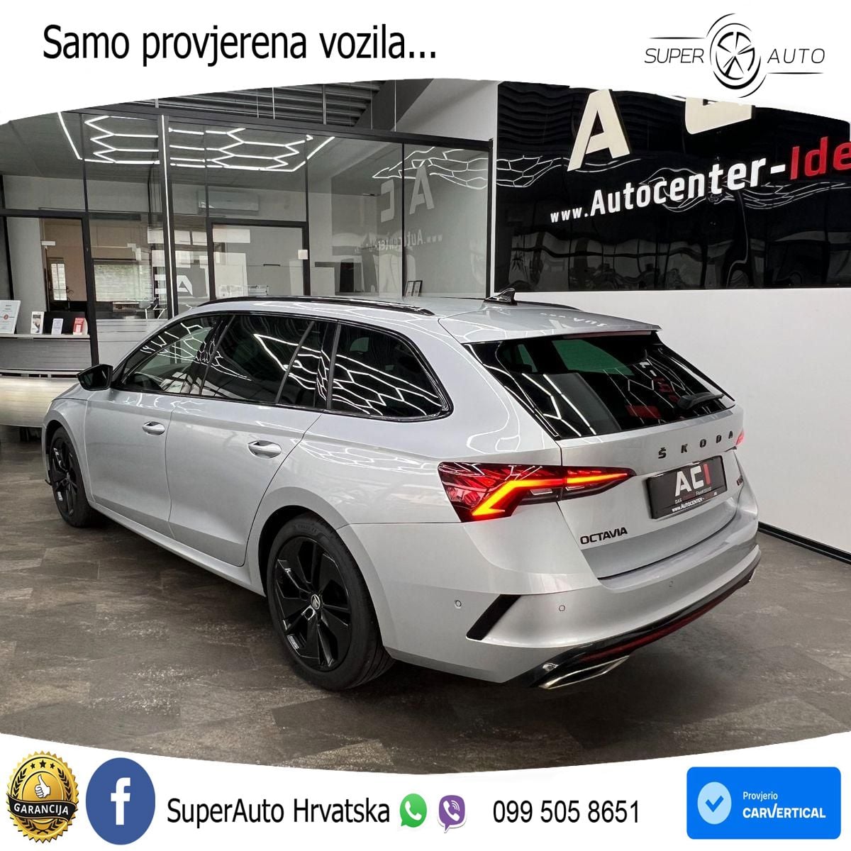 Škoda Octavia Combi RS 2.0 TDI (200 KS) DSG LED+GR SJED+ACC
