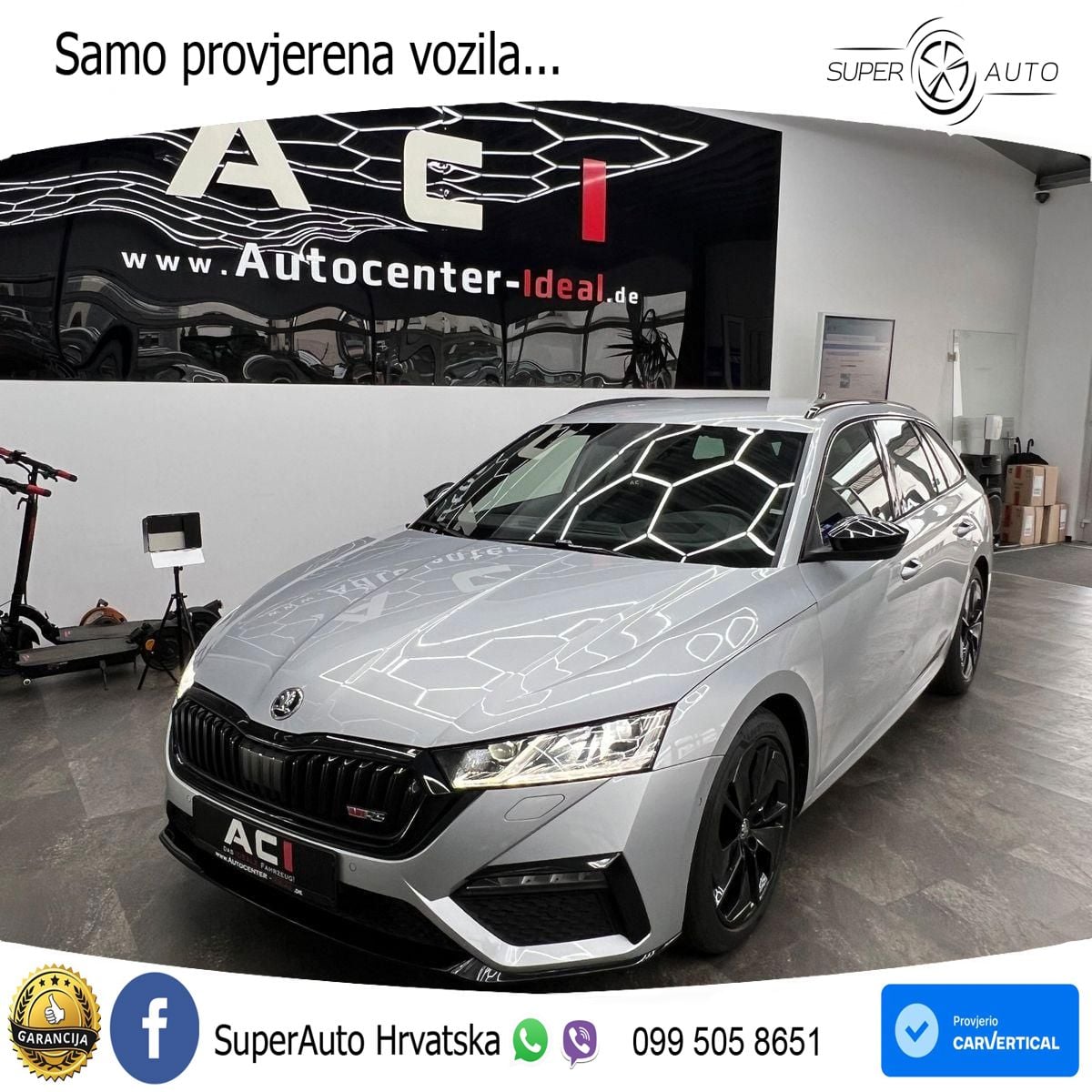 Škoda Octavia Combi RS 2.0 TDI (200 KS) DSG LED+GR SJED+ACC