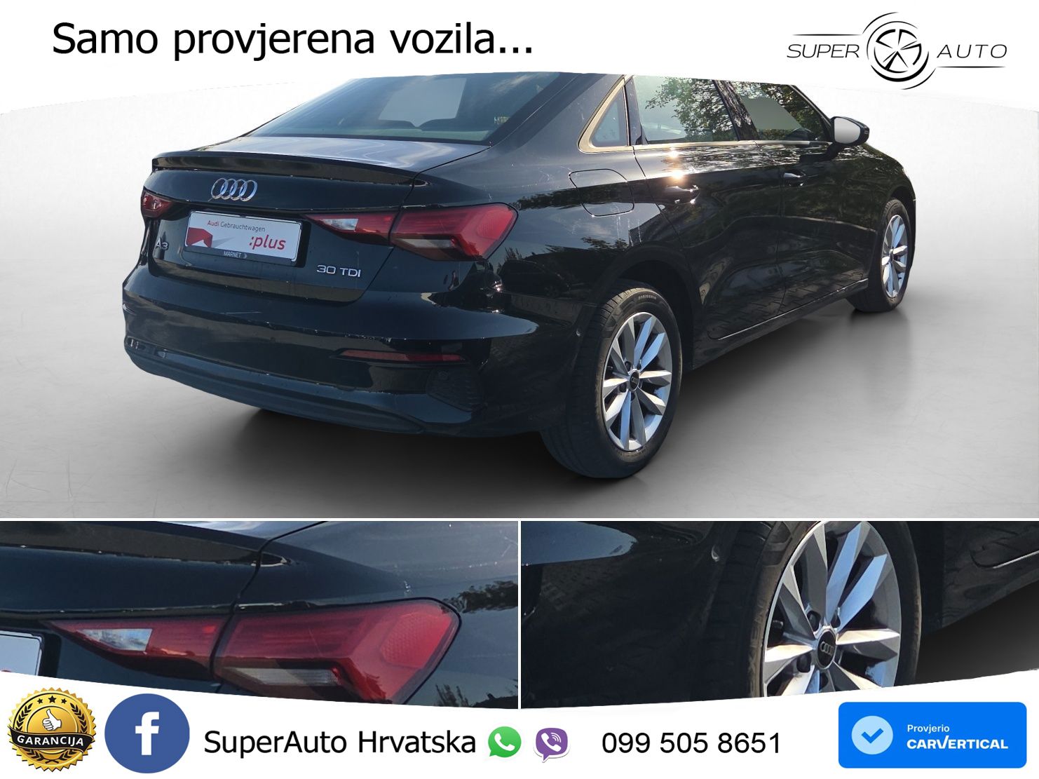 Audi A3 Limuzina 35 TDI (150 KS) S tronic LED+GR SJED+ACC