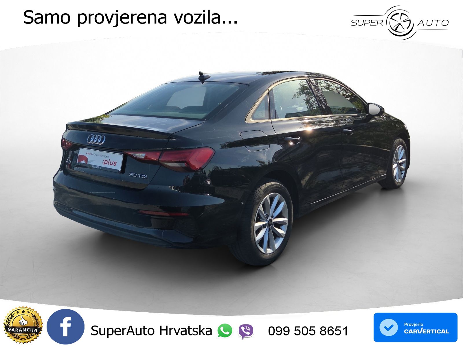 Audi A3 Limuzina 35 TDI (150 KS) S tronic LED+GR SJED+ACC
