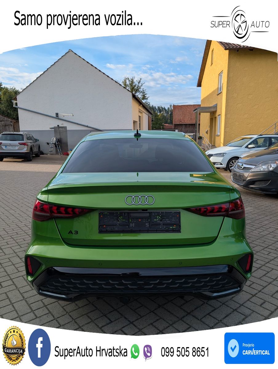 Audi A3 Limuzina 35 TFSI (150 KS) S tronic S line LED+GR SJED+ACC