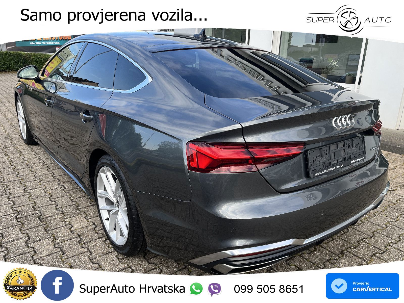 Audi A5 Sportback  40 TFSI (204 KS) quattro S tronic S line LED+GR SJED+ACC