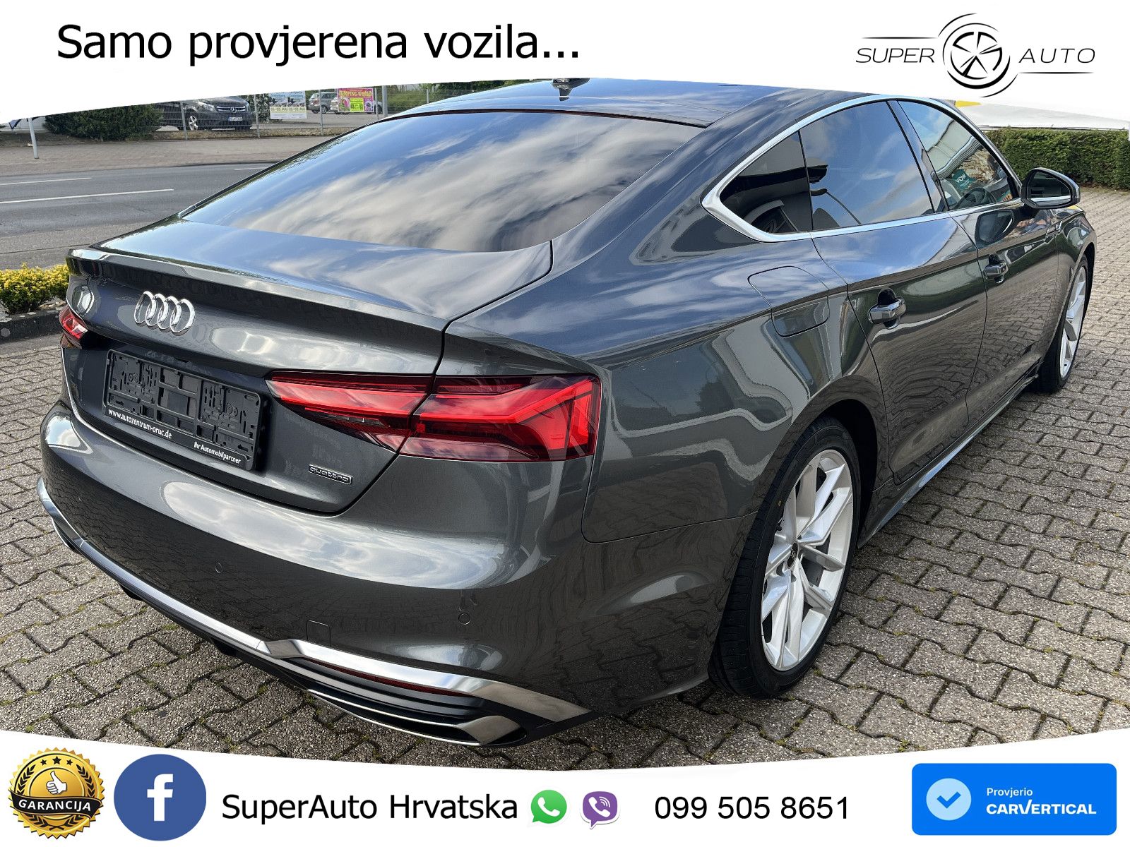 Audi A5 Sportback  40 TFSI (204 KS) quattro S tronic S line LED+GR SJED+ACC