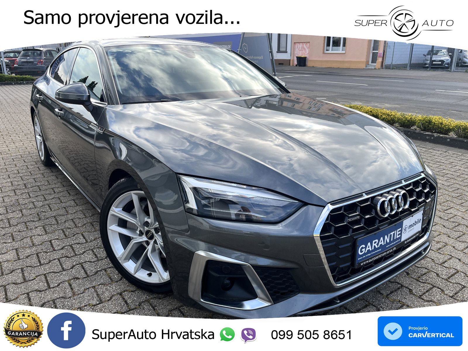 Audi A5 Sportback  40 TFSI (204 KS) quattro S tronic S line LED+GR SJED+ACC