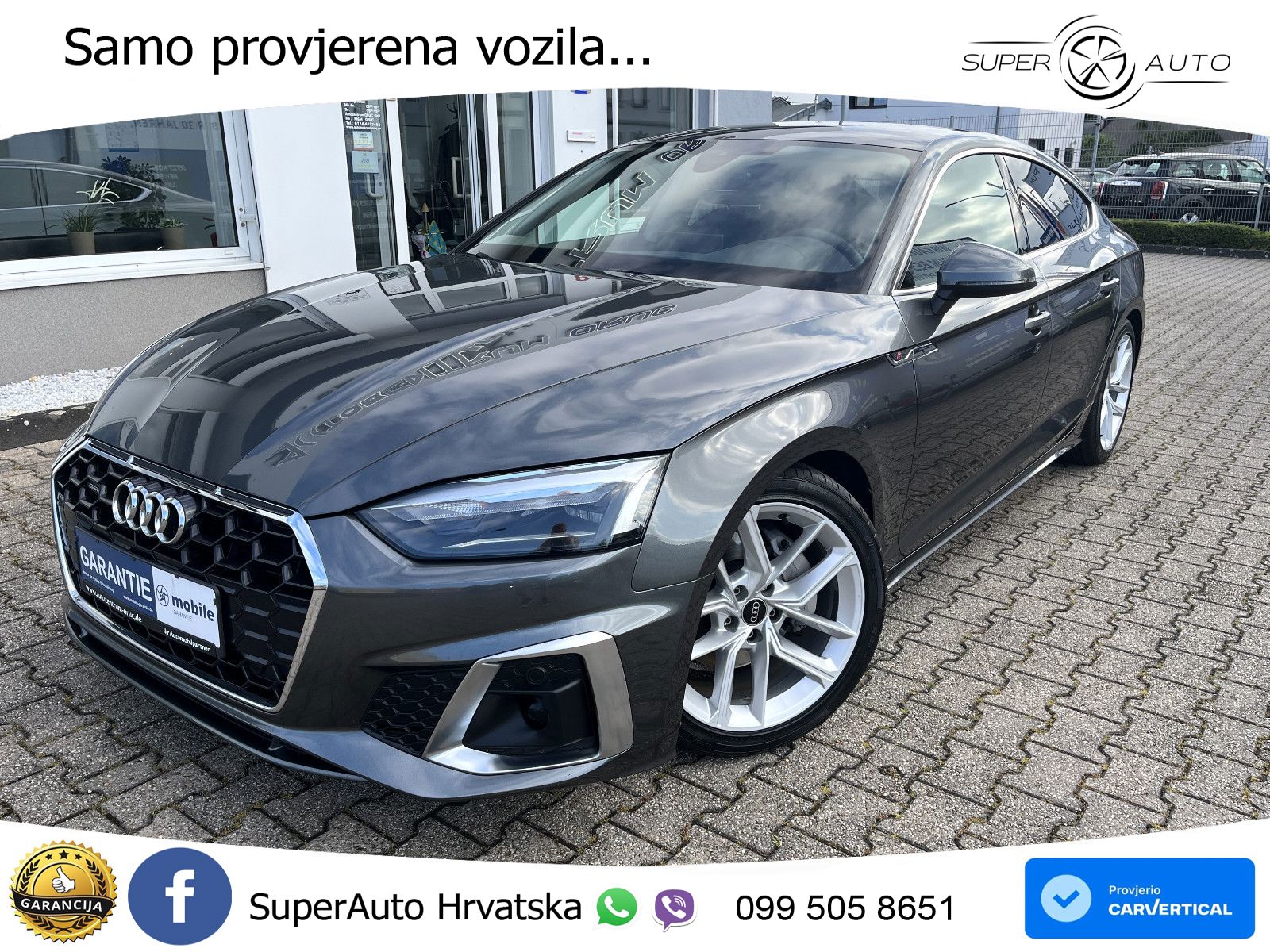 Audi A5 Sportback  40 TFSI (204 KS) quattro S tronic S line LED+GR SJED+ACC