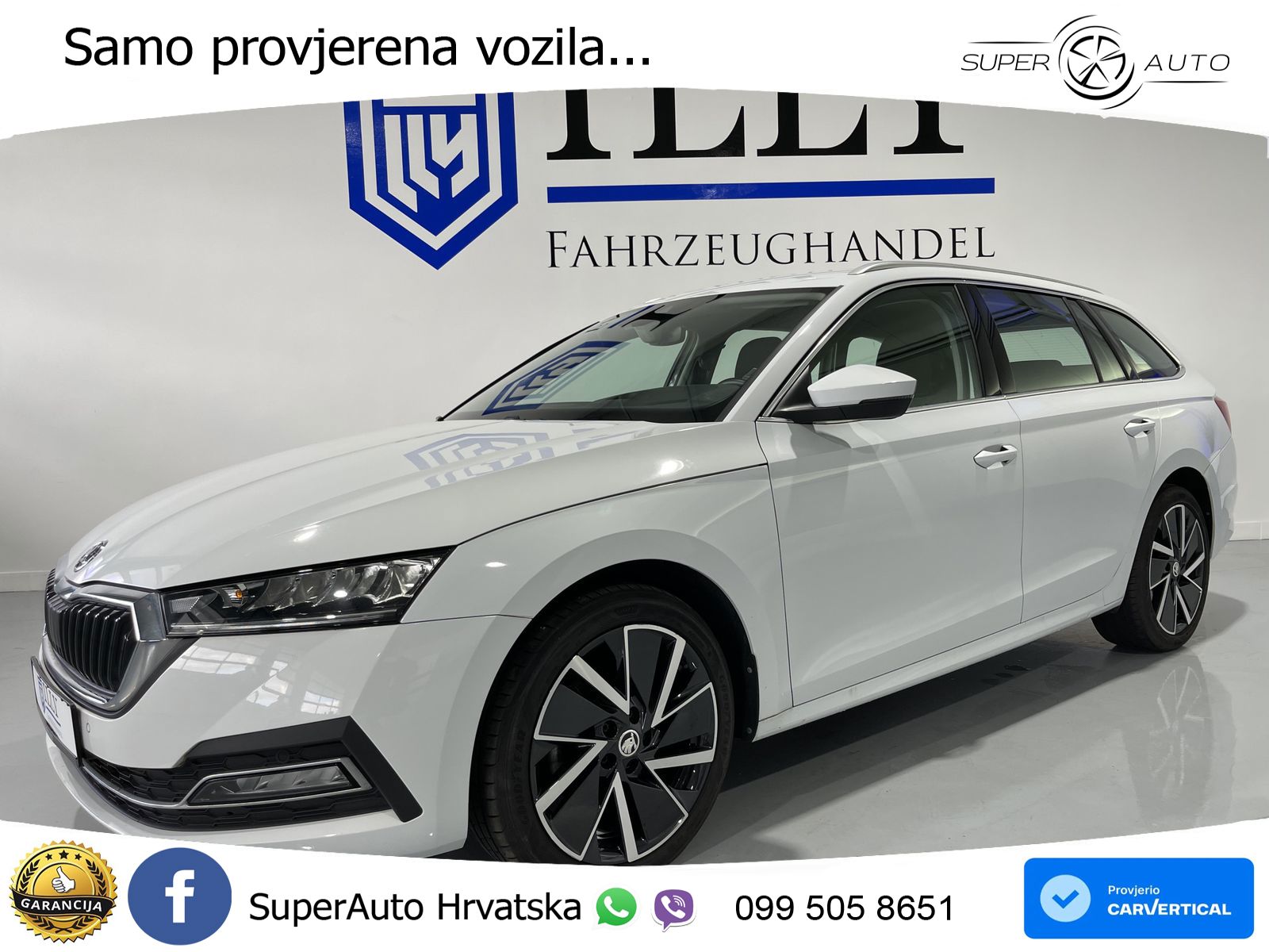 Škoda Octavia Combi 2.0 TDI (150 KS) DSG LED+GR SJED+ACC