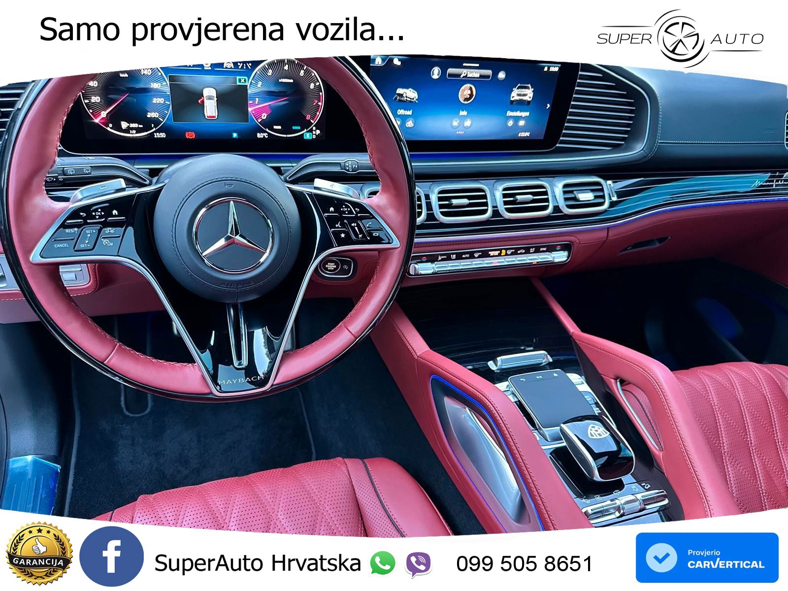Mercedes Maybach GLS 600 V8 (557 KS) EQ Boost 4MATIC 9G-TRONIC ACC+HEAD+4xGR SJED+360+PANO