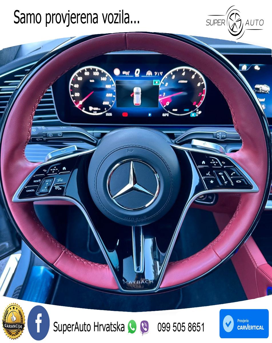 Mercedes Maybach GLS 600 V8 (557 KS) EQ Boost 4MATIC 9G-TRONIC ACC+HEAD+4xGR SJED+360+PANO