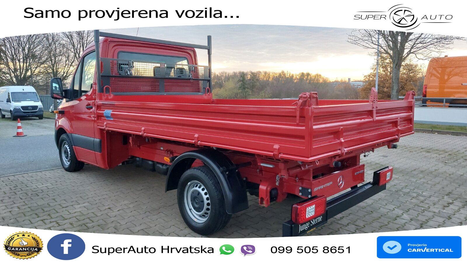 Mercedes-Benz Sprinter 319 Kipper 9G-Autom.DAB LED SHZ Tempom. 190 KS