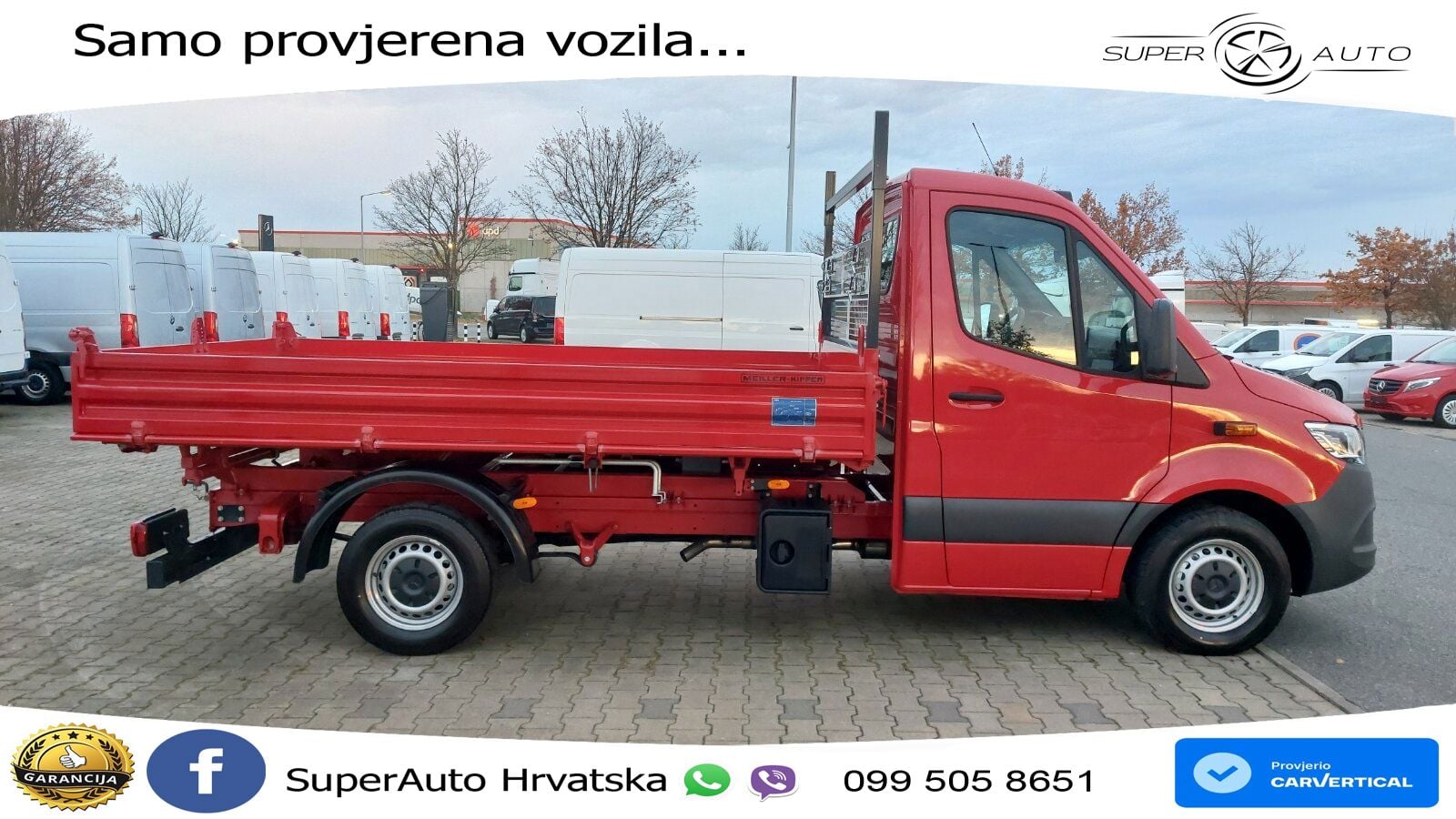 Mercedes-Benz Sprinter 319 Kipper 9G-Autom.DAB LED SHZ Tempom. 190 KS