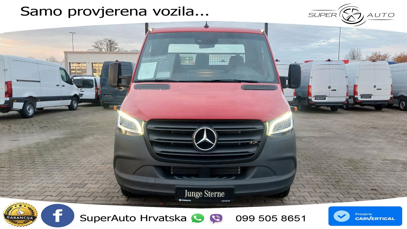 Mercedes-Benz Sprinter 319 Kipper 9G-Autom.DAB LED SHZ Tempom. 190 KS