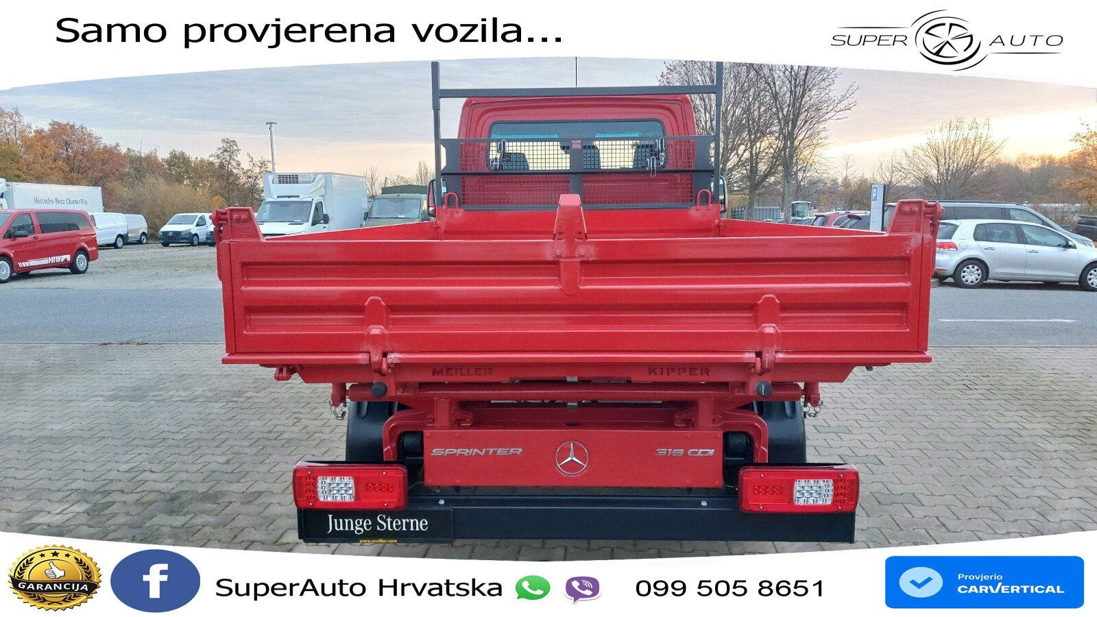 Mercedes-Benz Sprinter 319 Kipper 9G-Autom.DAB LED SHZ Tempom. 190 KS