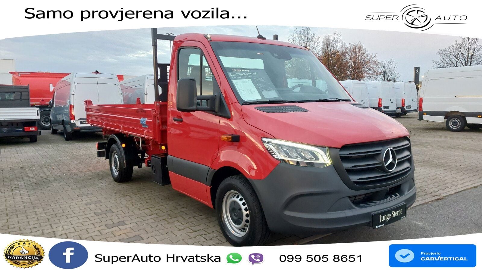 Mercedes-Benz Sprinter 319 Kipper 9G-Autom.DAB LED SHZ Tempom. 190 KS