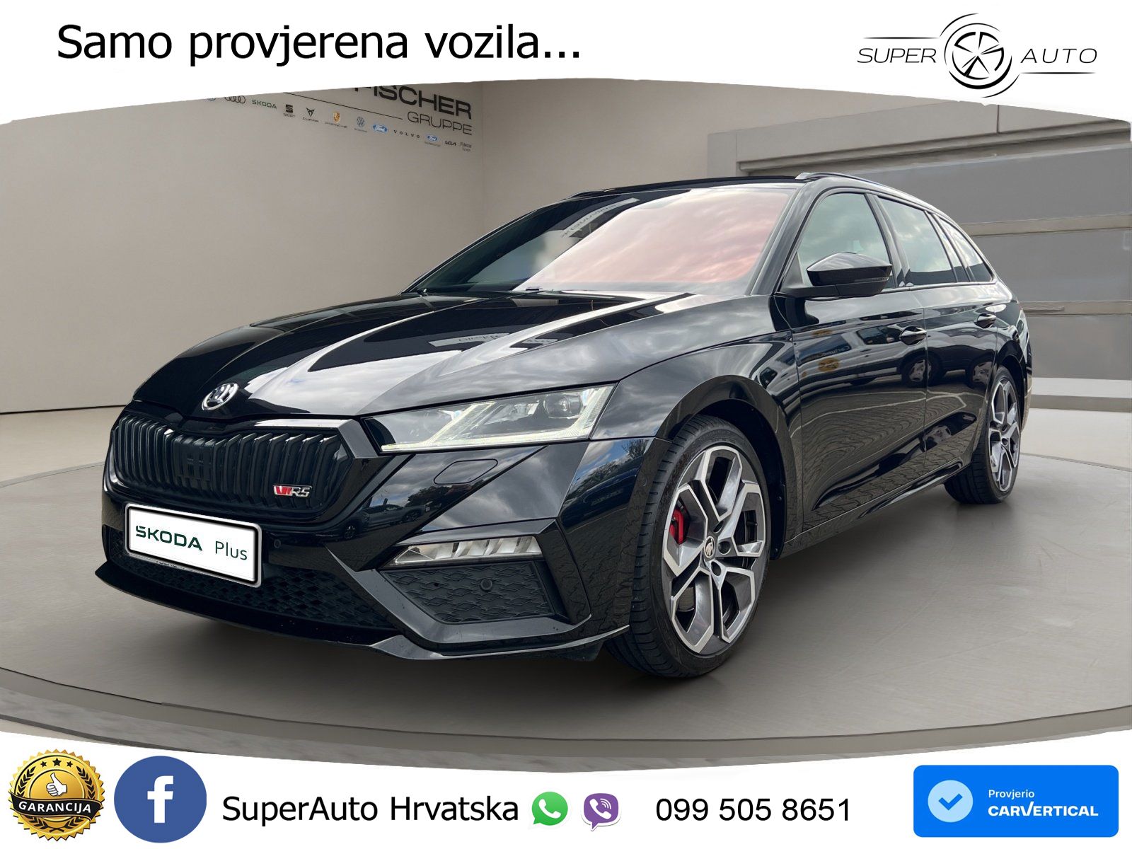 Škoda Octavia Combi RS 2.0 TSI (245 KS) DSG LED+GR SJED+ACC