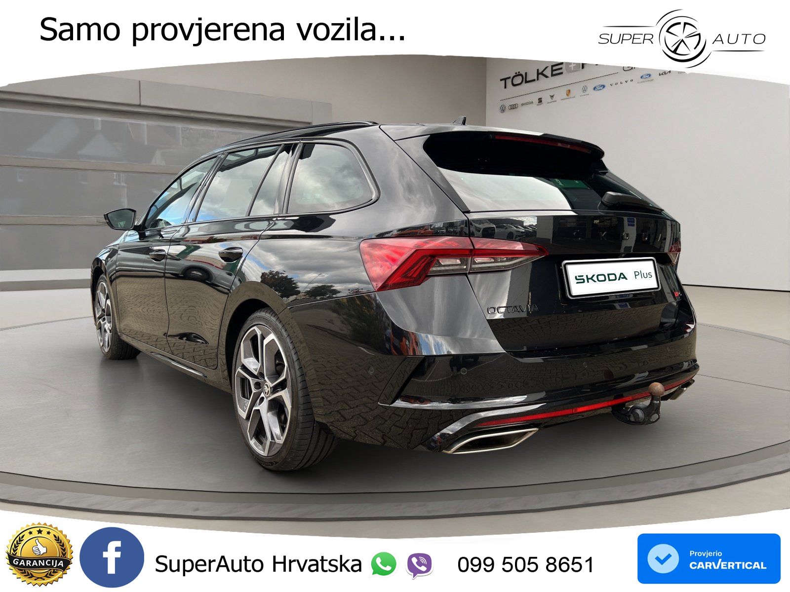 Škoda Octavia Combi RS 2.0 TSI (245 KS) DSG LED+GR SJED+ACC