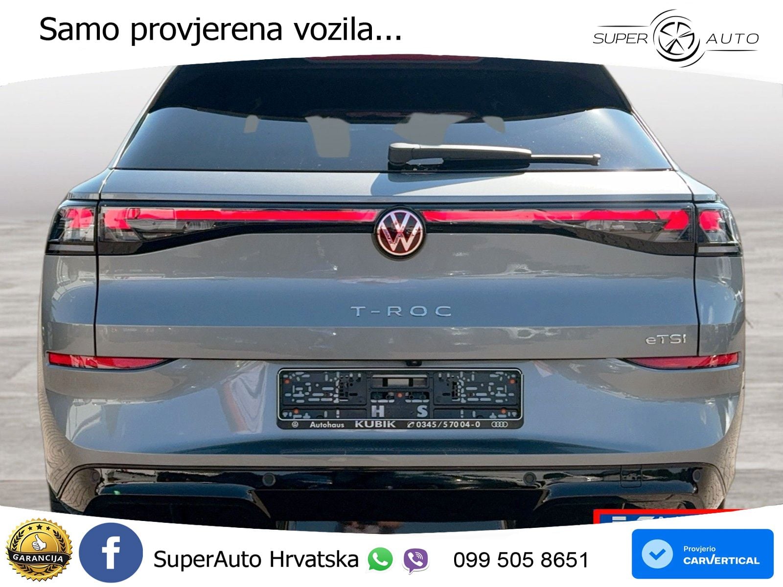 Volkswagen T-Roc 1.5 eTSI (150 KS)  DSG R-Line LED+GR SJED+ACC