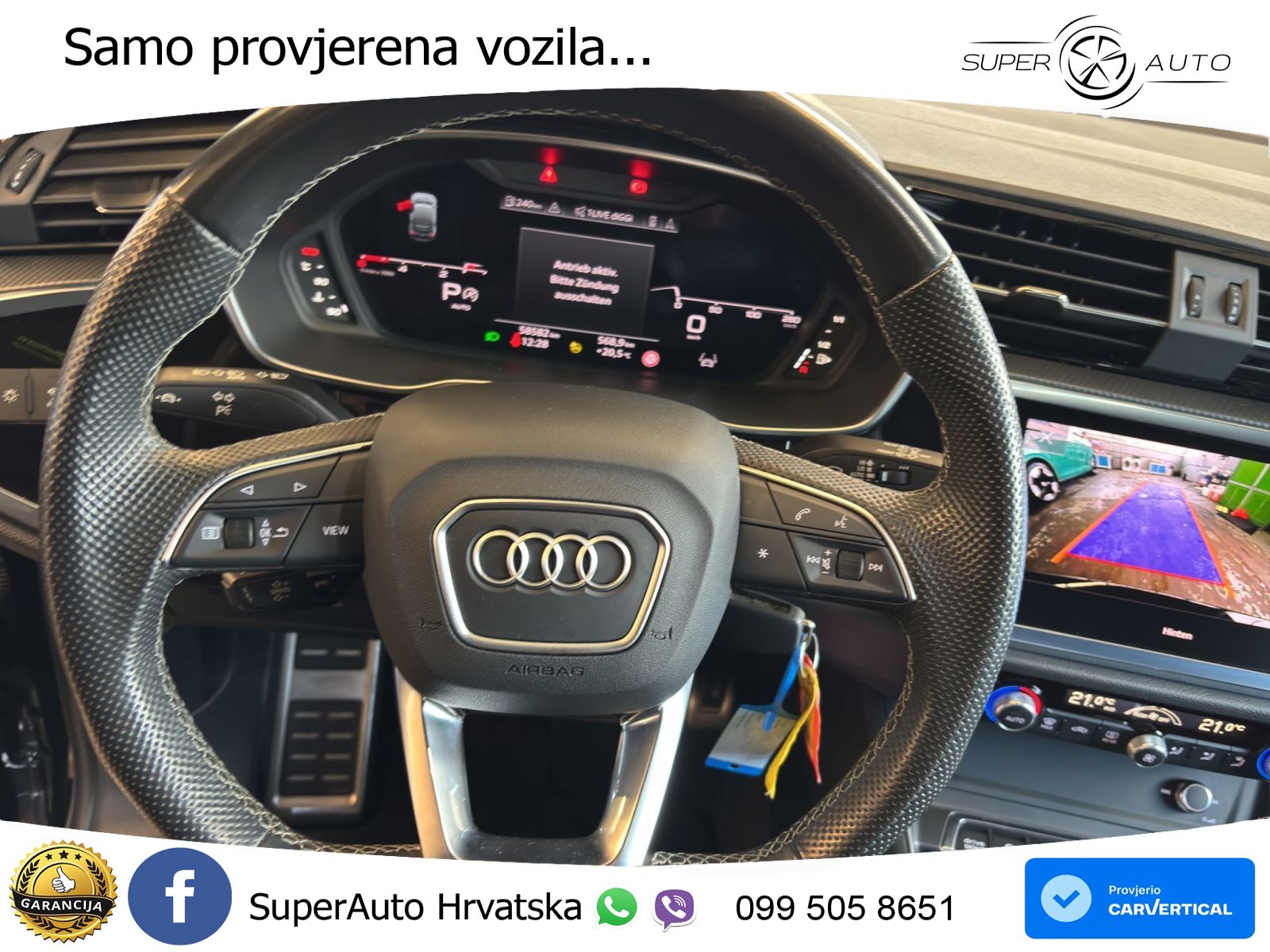 Audi Q3 Sportback 40 TDI (200 KS) quattro S tronic S line LED+GR SJED+ACC