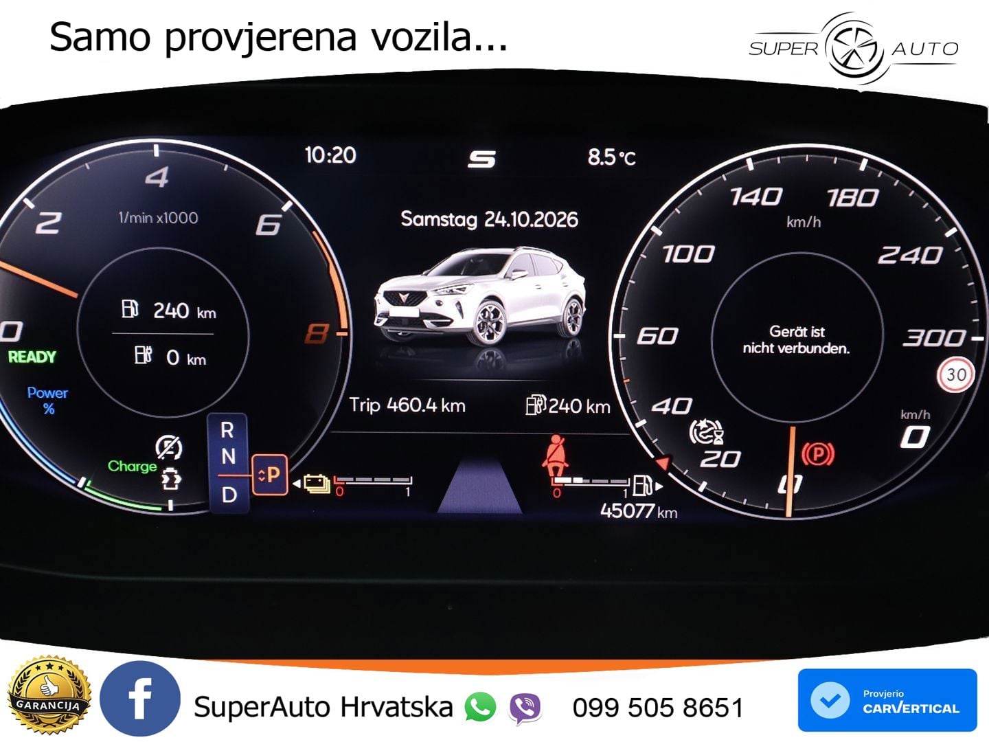Cupra Formentor 1.4 TSI (245 KS) e-Hybrid DSG VZ LED+GR SJED+ACC