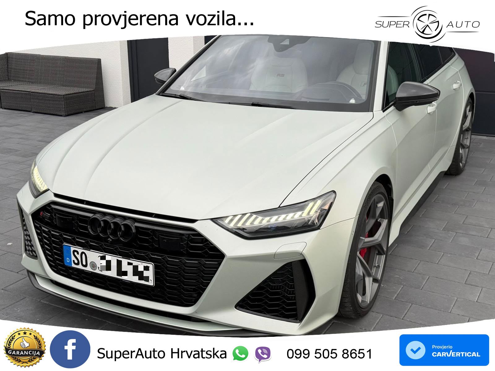 Audi RS6 Avant 4.0 TFSI V8 performance (630 KS)  quattro tiptronic LED+GR SJED+ACC