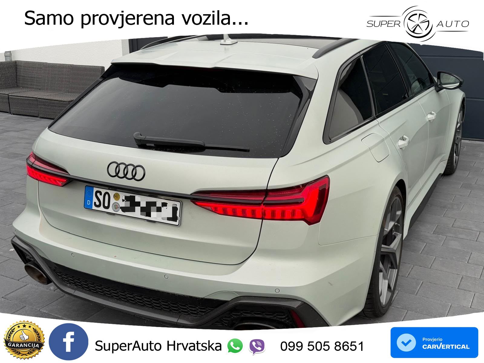 Audi RS6 Avant 4.0 TFSI V8 performance (630 KS)  quattro tiptronic LED+GR SJED+ACC