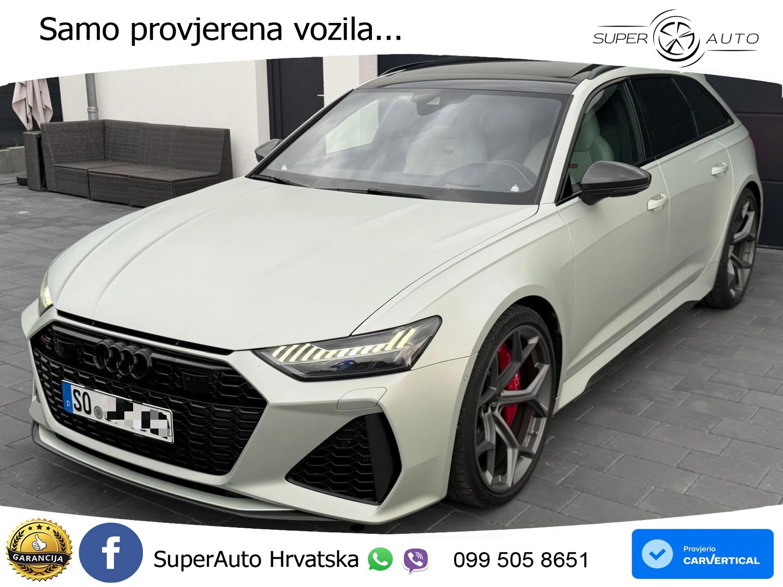 Audi RS6 Avant 4.0 TFSI V8 performance (630 KS)  quattro tiptronic LED+GR SJED+ACC